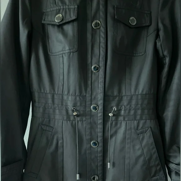 Kenneth Cole Black Rain Jacket - Picture 2 of 7
